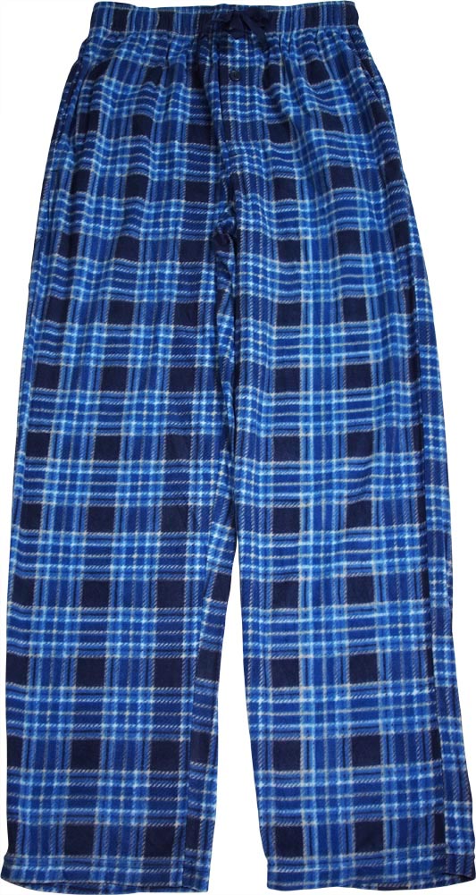 Mens Fleece Sleep Lounge Pajama Pant with Adjustable Drawstring Waistband, 39784