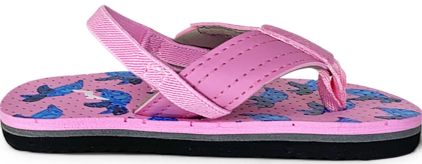 Norty Toddler Baby Boys Girls Thong Elastic Slingback Flip Flop Flat Sandal