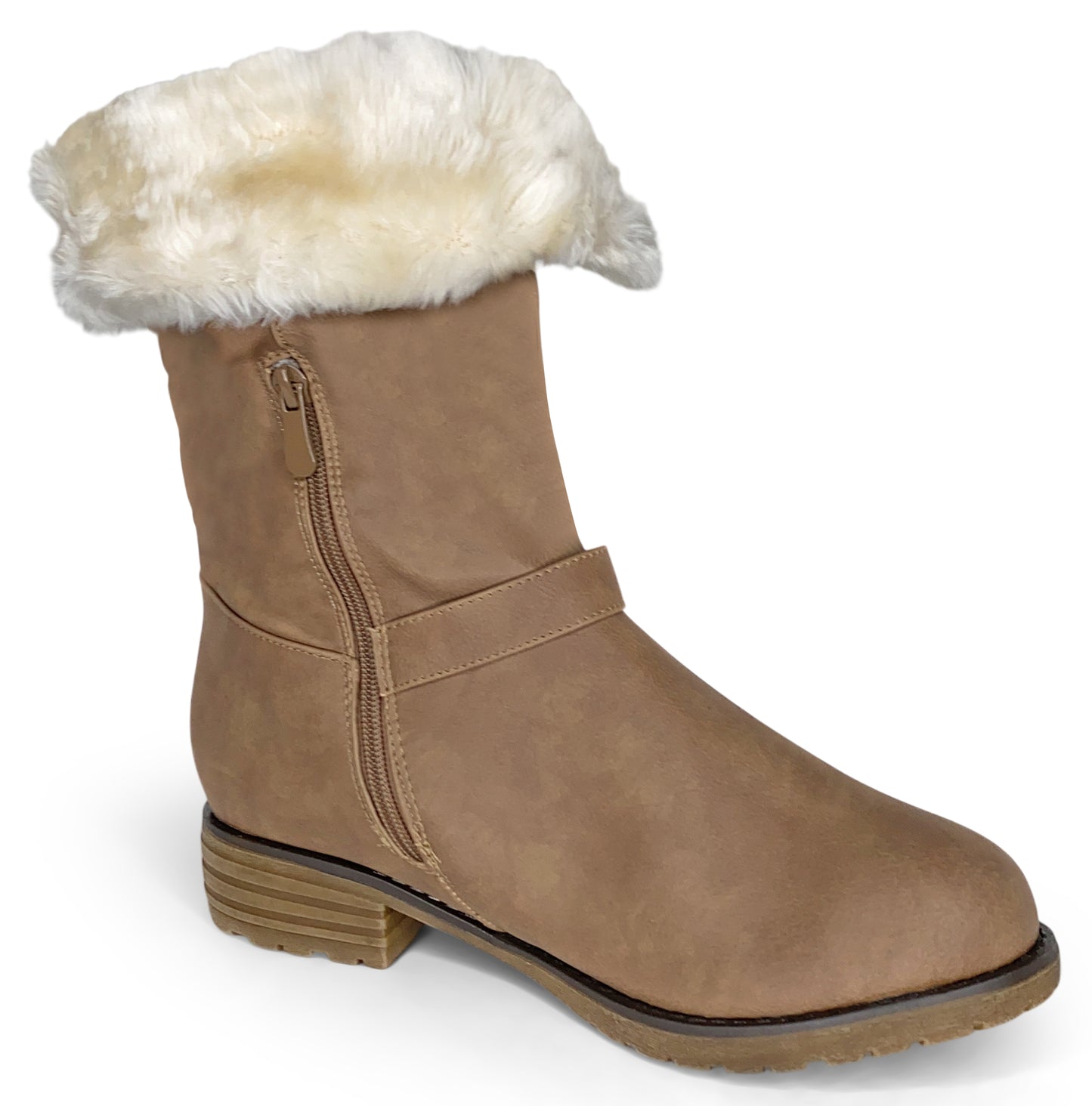Dream Pairs Eskimo Mid-Calf Faux Fur Riding Snow Boot, 42498