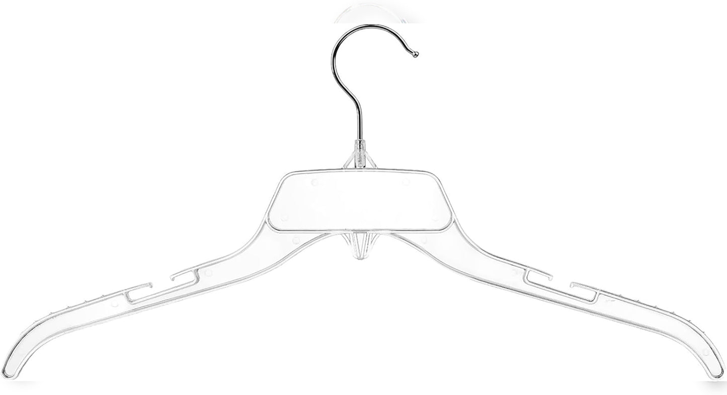 Big Boys and Girls Clear Plastic Shirt Hanger