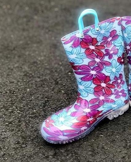 Norty Toddlers Girls Waterproof PVC Rain Boots