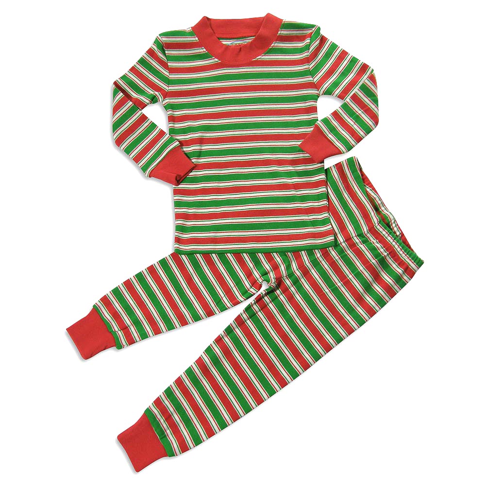 Sara's Prints Baby Girls 2 Piece Long Sleeve Sleepwear Pajama Set - 100% Cotton