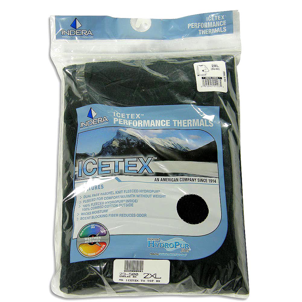 Indera Mens Regular & Big ICEtex Dual Face Fleeced Thermal Long John Top