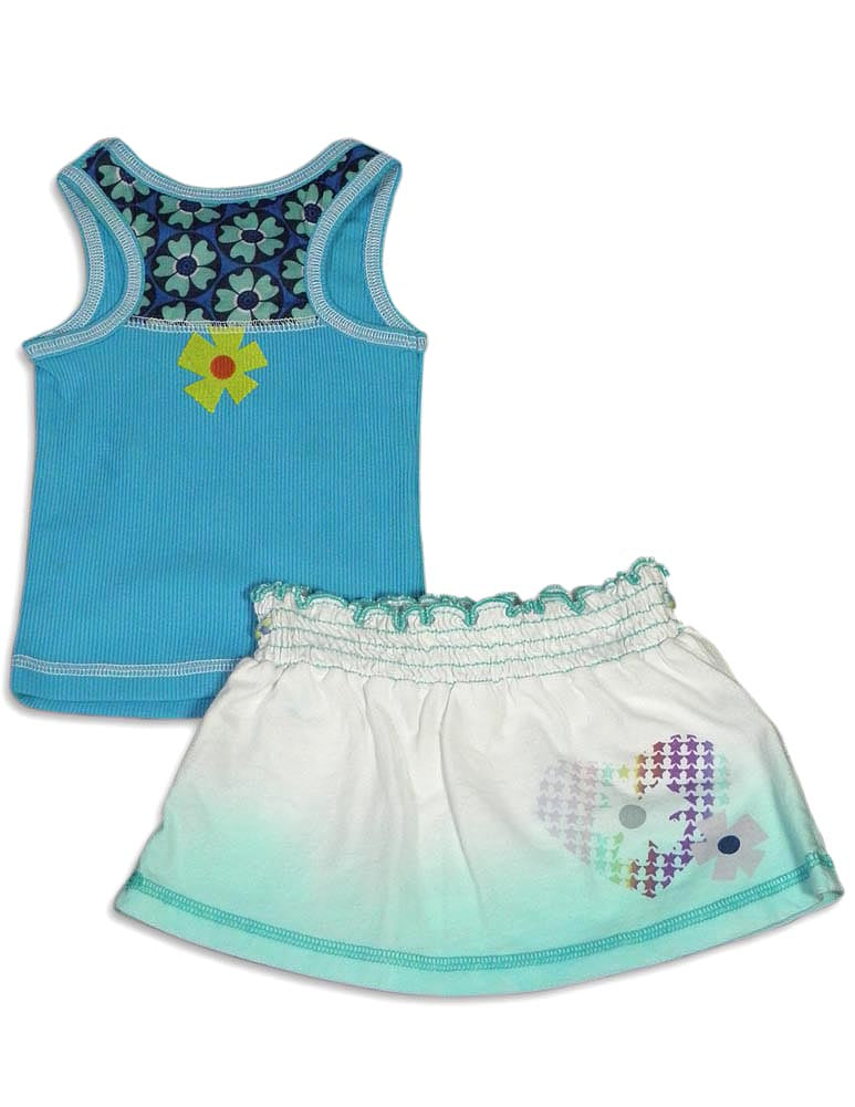 Baby Sara Infant Baby Girls Short Sleeve and Sleeveless Skirt Sets