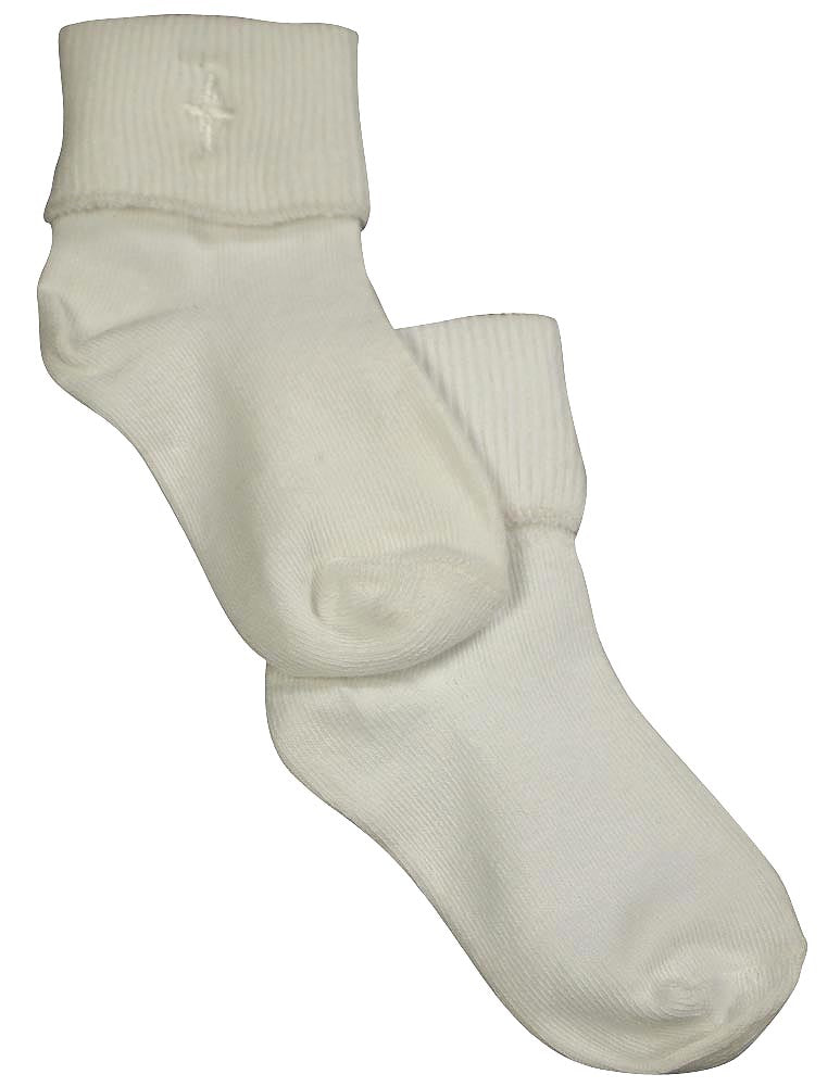 Tic Tac Toe Infant Baby Girl's Rollover Cross Sock 6-9Months