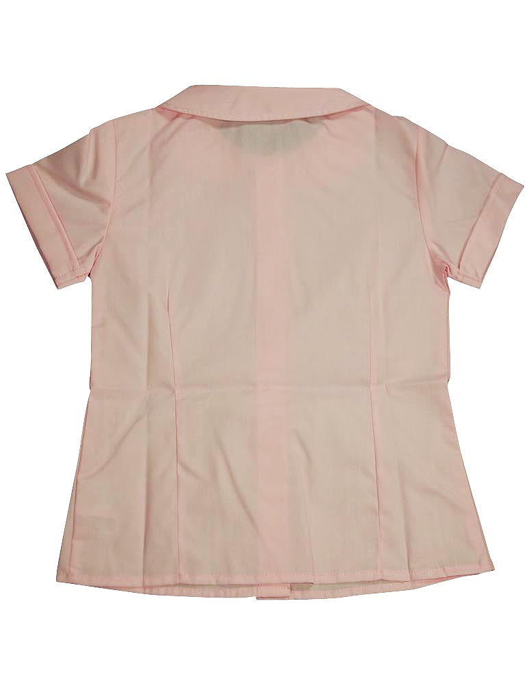 French Toast Girls' Short Sleeve Peter Pan Collar Blouse