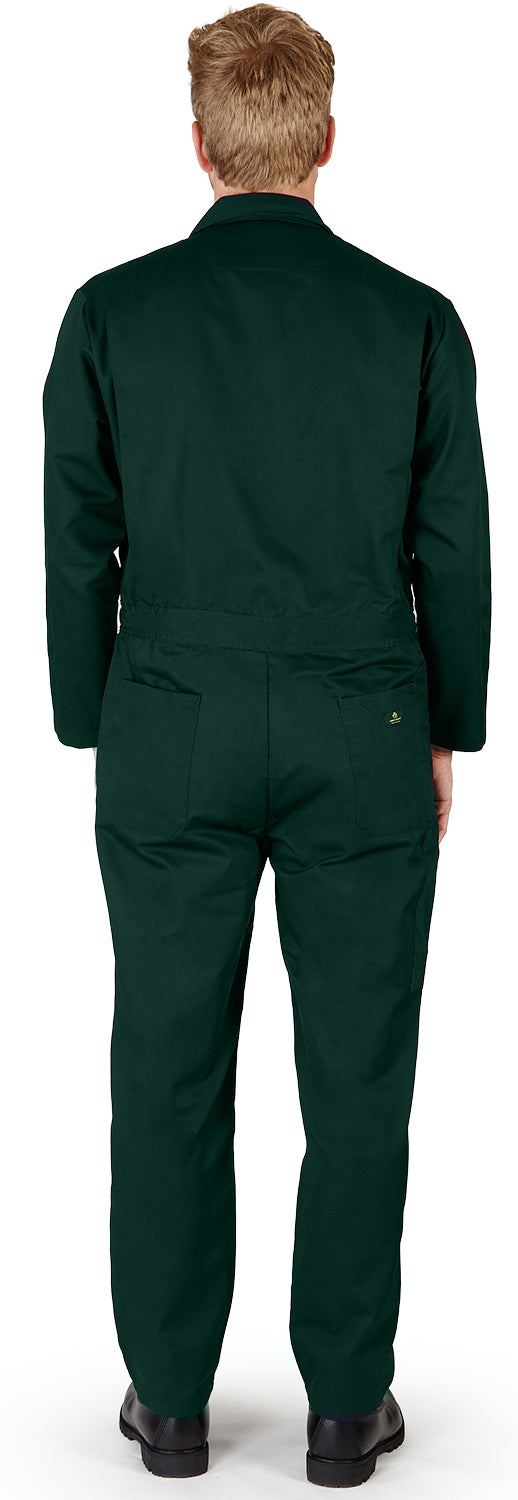 Natural Workwear Mens Long Sleeve Basic Blended Work Coverall XS - 4XL Order 1 Size Bigger, 38103