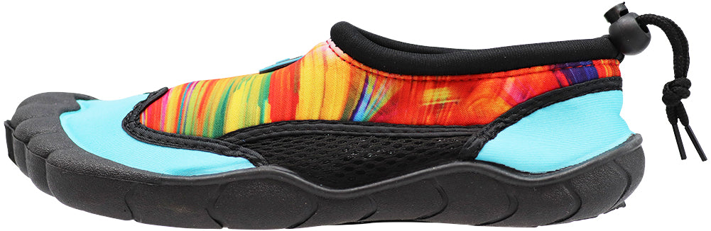 Norty Women's Tie Dye Water Shoes Aqua Socks Pool Beach Surf Swim Slip On