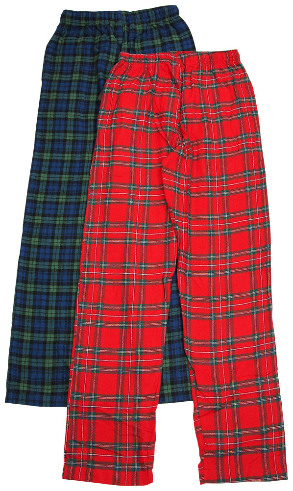 Hanes Mens 2 Pack Flannel Lounge Sleep Pajama Pants