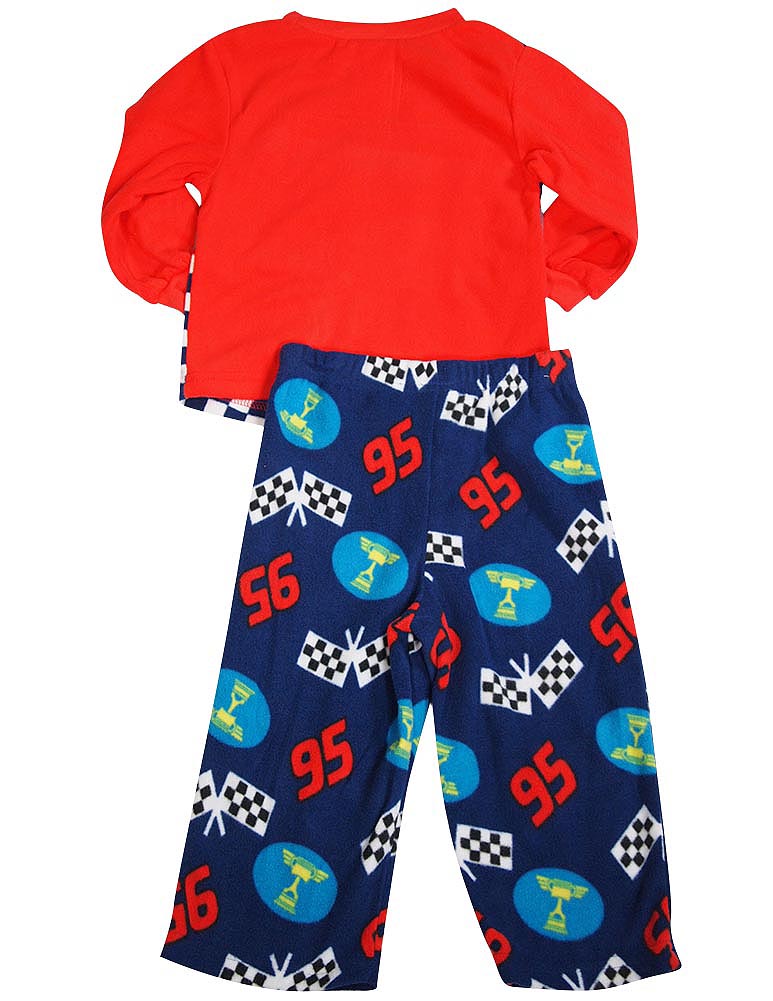 Disney Cars Baby Infant Boys Long Sleeve Fleece Cars Pajamas, 36258