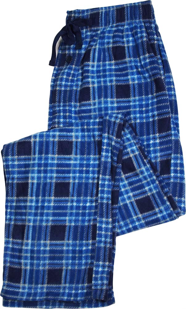 Mens Fleece Sleep Lounge Pajama Pant with Adjustable Drawstring Waistband, 39784
