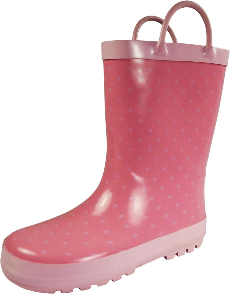 Norty New Toddlers / Little / Big Kids Boys Girls Waterproof Rubber Rain Boots