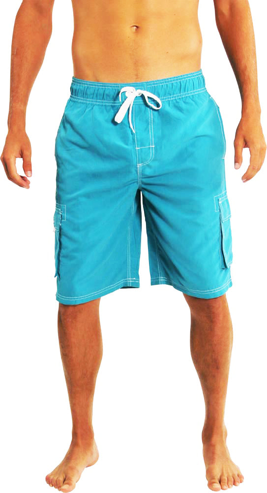 New Slightly Irregular Norty Mens Cargo Striped Boardshort Swim Trunks, 39680