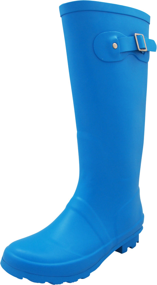 Norty Women's Hurricane Wellie - Glossy Matte Hi-Calf Rainboots - IRREGULARS, 41241