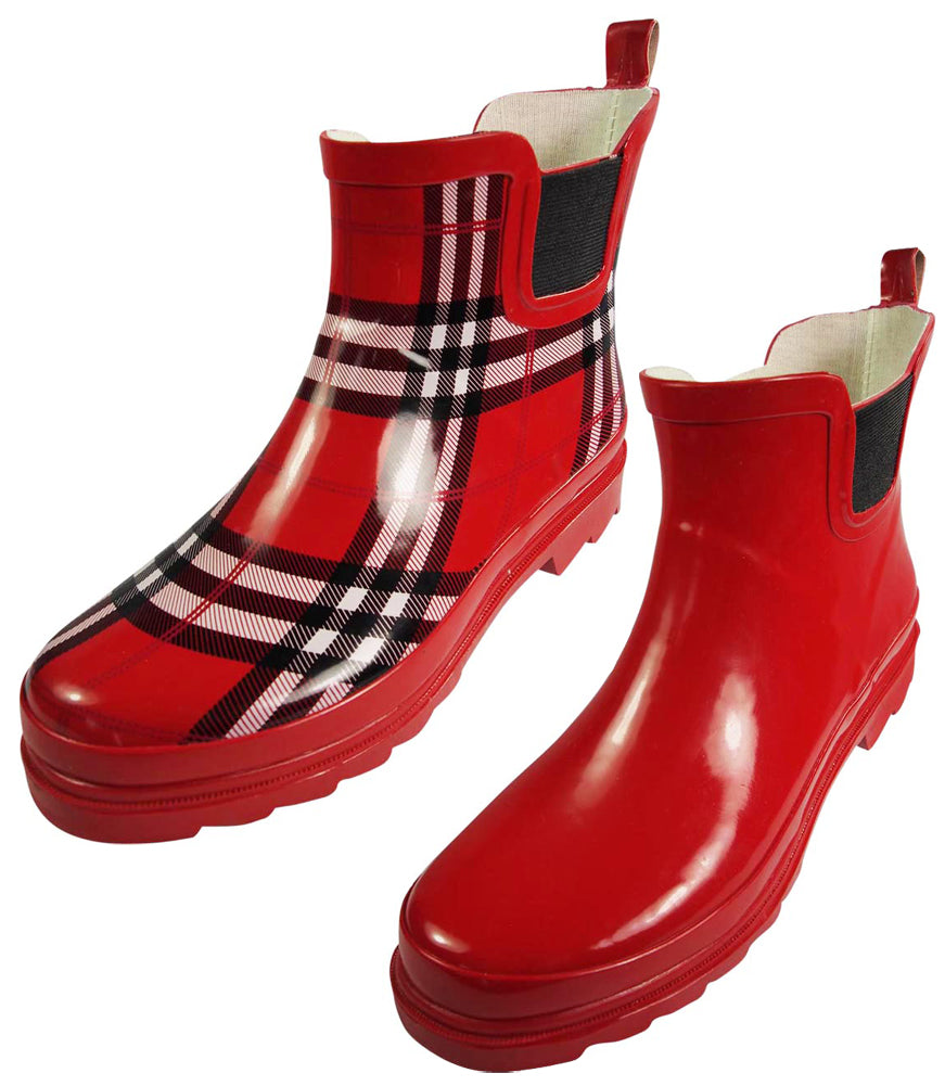 Norty Women Low Ankle High Rain Boots Rubber Snow Rainboot Shoe - IRREGULARS, 41246
