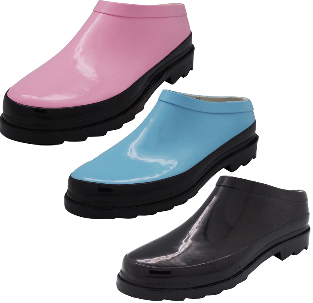 Norty Womens Garden Clog Waterproof Rain Boot - All Seasons - IRREGULARS, 41248