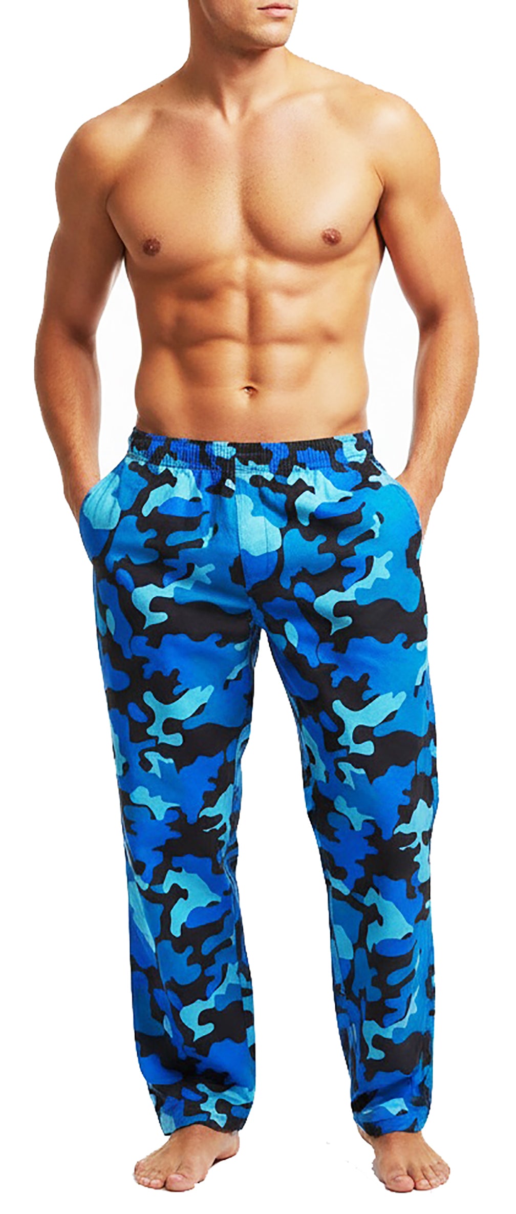 NORTY Men's 100% Cotton Printed Flannel Sleep Lounge Pajama Pant - 4 Prints