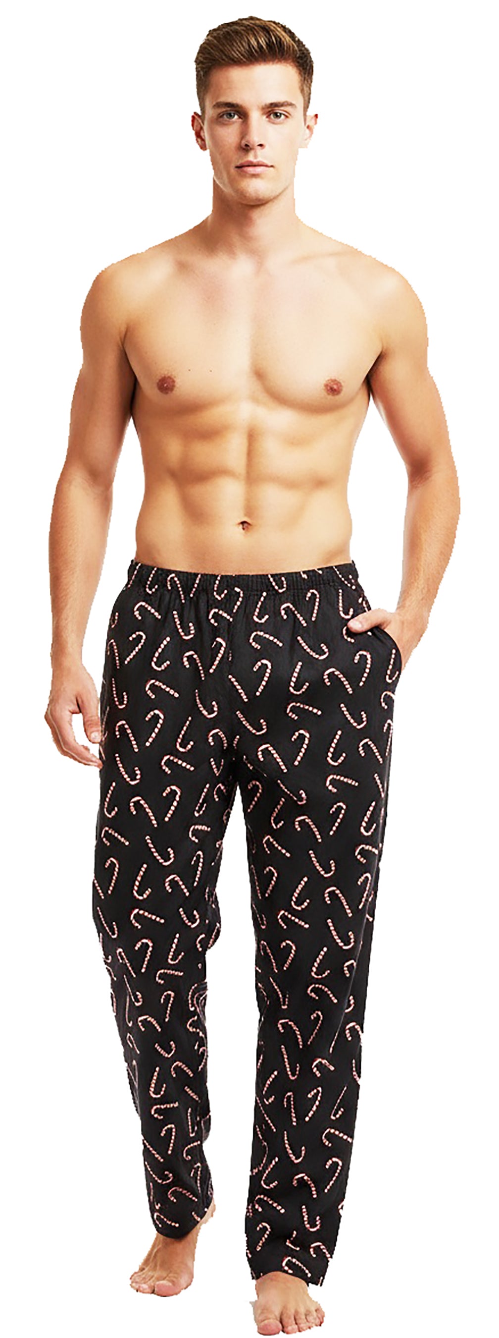 NORTY Men's 100% Cotton Printed Flannel Sleep Lounge Pajama Pant - 4 Prints