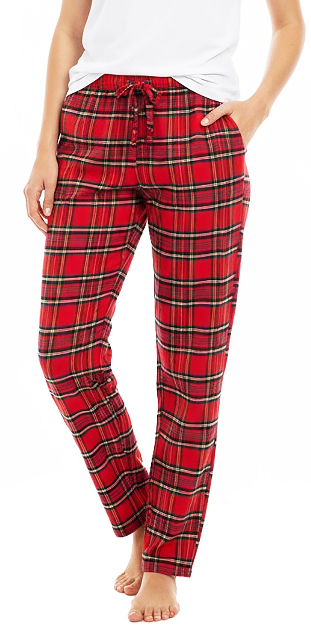 NORTY Women's Cotton Blend Yarn Dyed Flannel Sleep Lounge Pajama Pant