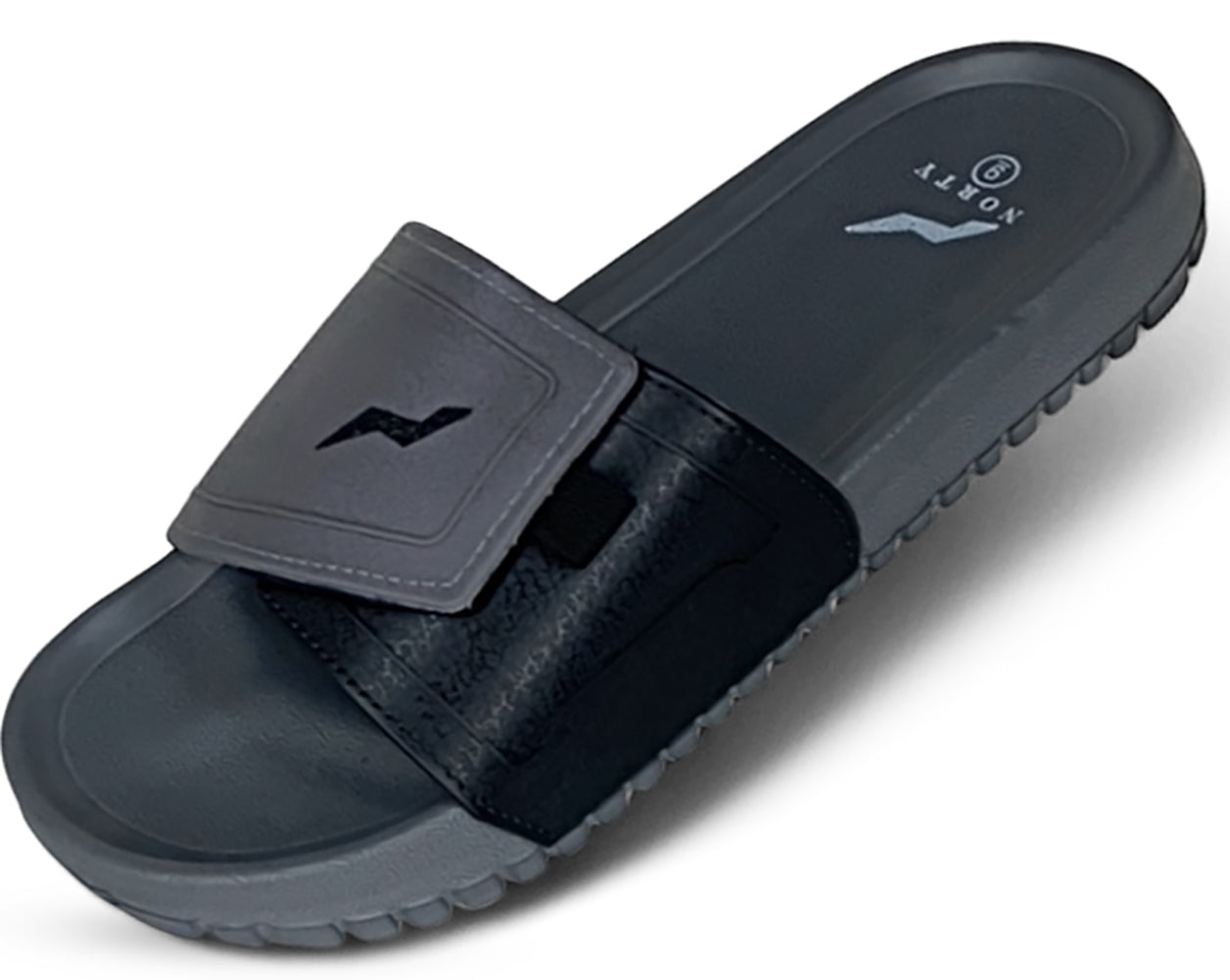 Norty Mens Comfort Casual Slide Flat Slip On Shower Sandals Runs One Size Small