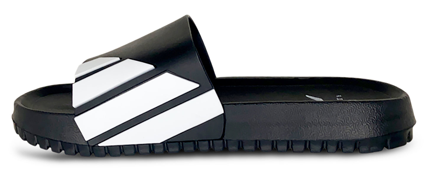 Norty Mens Comfort Casual Slide Flat Slip On Shower Sandals Runs One Size Small