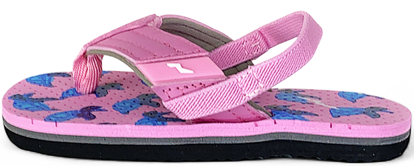 Norty Toddler Baby Boys Girls Thong Elastic Slingback Flip Flop Flat Sandal