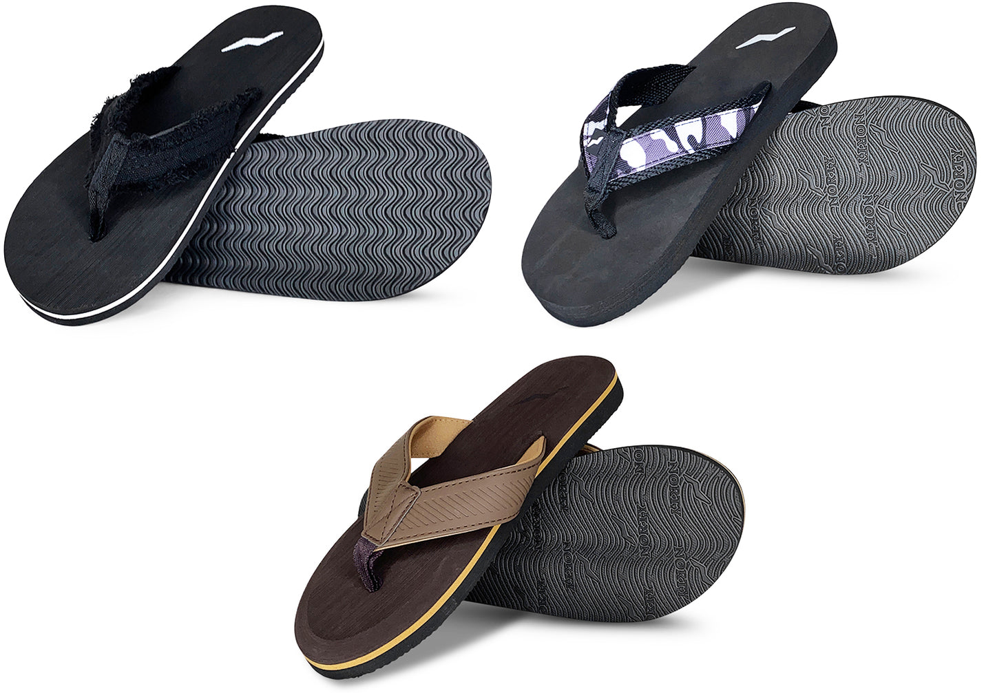 NORTY Men's Sandals for Beach, Casual, Outdoor & Indoor Flip Flop Thong Shoe, 42472