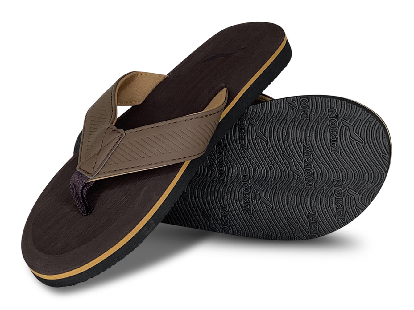 NORTY Men's Sandals for Beach, Casual, Outdoor & Indoor Flip Flop Thong Shoe, 42472