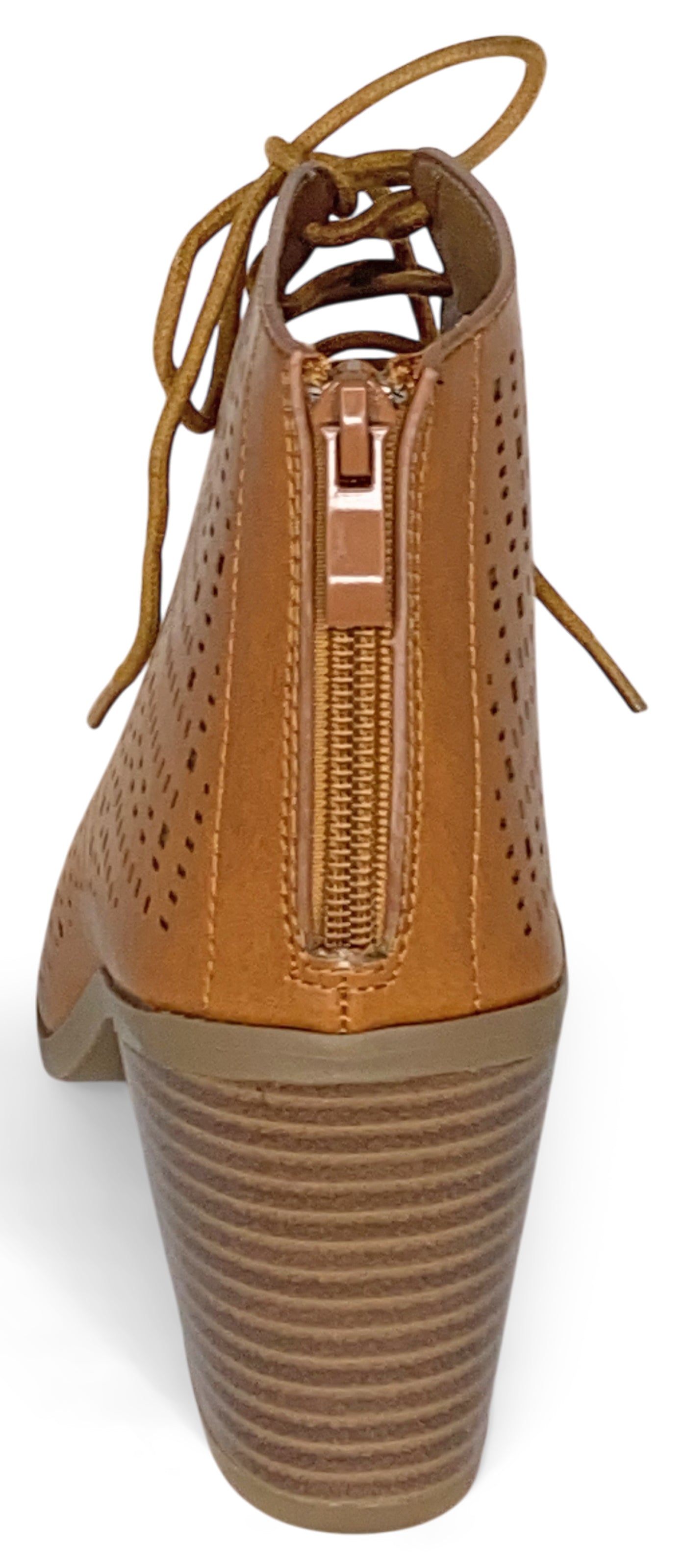 Dream Pairs Women's Egypt Open Toe Lace Up Ankle Bootie, 42489