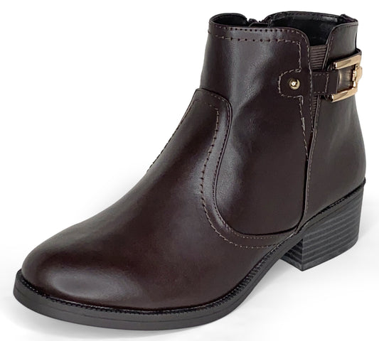 Toetos Womens Alexis-03 Ankle Boot with Side Zipper, 42492