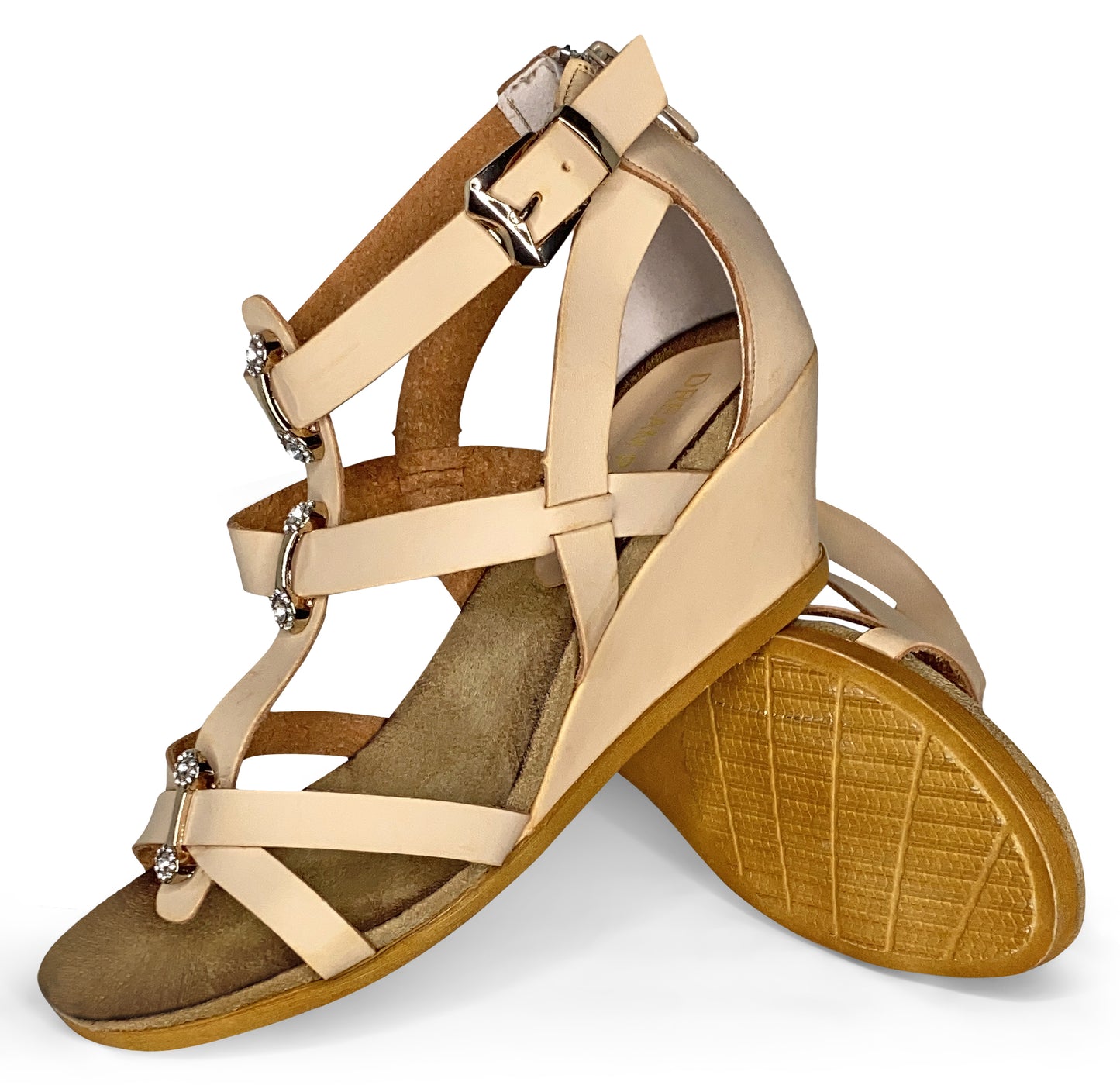 Dream Pairs Women's Mulan-5 Wedge Strappy Sandal, 42493