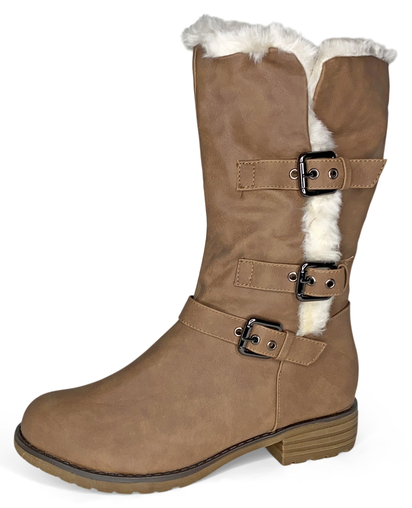 Dream Pairs Eskimo Mid-Calf Faux Fur Riding Snow Boot, 42498
