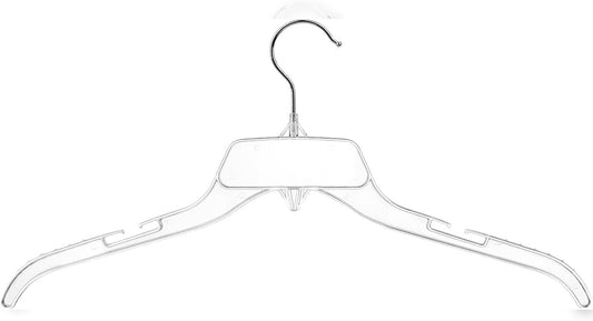 Big Boys and Girls Clear Plastic Shirt Hanger