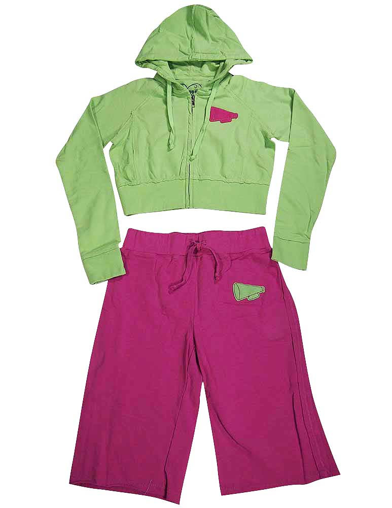 Rebelette - Big Girls' Hoodie and Capri Sweatsuit
