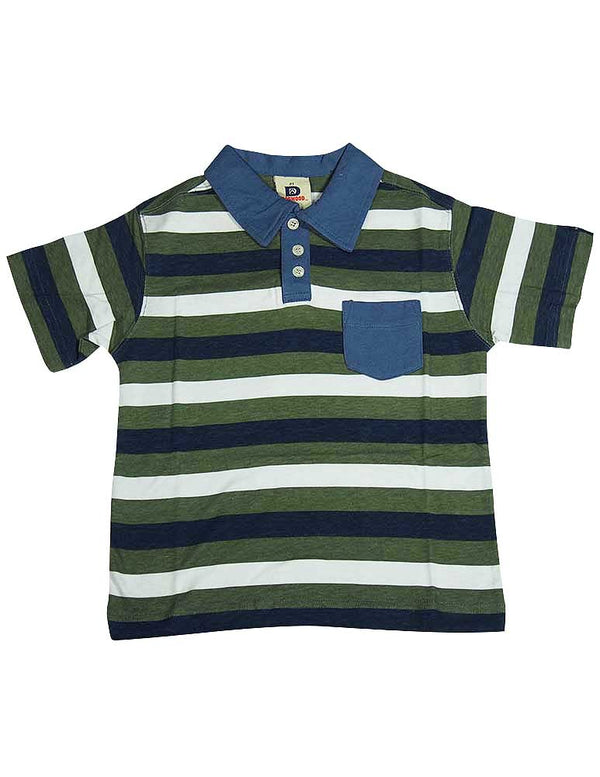 Dogwood Clothing - Little Boys Striped Short Sleeve Polo