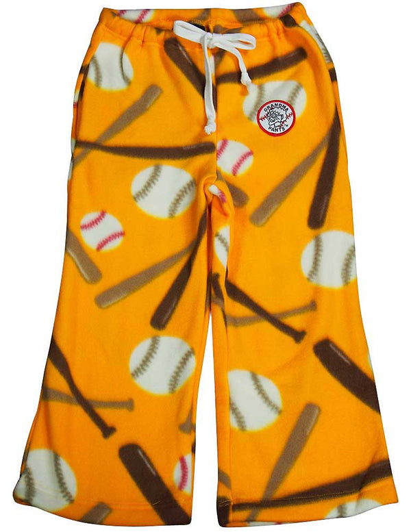 Grandma Pajama Pants - Big Boys Polar Fleece Baseball Pajama Pant