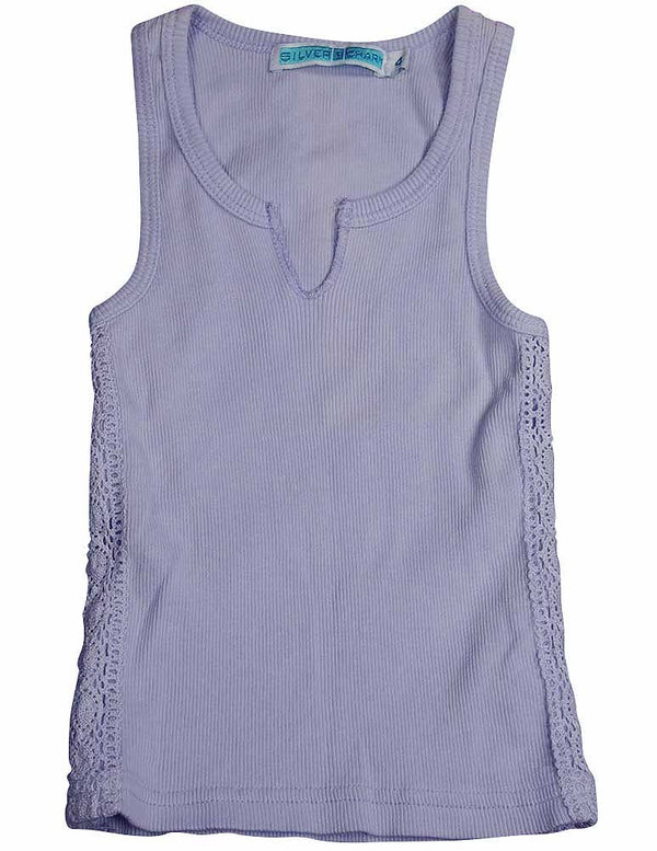 Silver Charm - Little Girls' Ribbed Tank