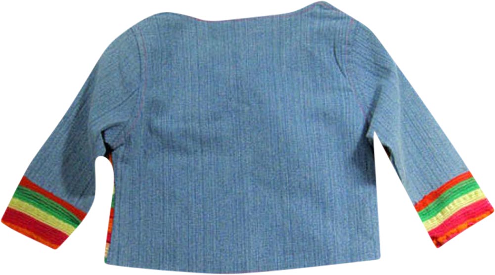 Bianni - Little Girls' Long Sleeve Jean Cardigan