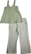 Mish Mish Little Girls 2 Piece Short Sleeve and Sleeveless Pant Sets