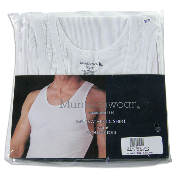 Munsingwear Men's 3-Pack Athletic Tank Top Shirt