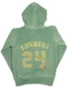 Butter Super Soft Long Sleeve Screen Print and Embellished Zip Hoodie Sweatshirt, 24953