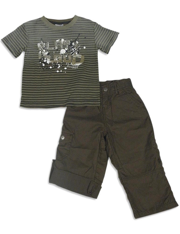 Mish - Little Boys Short Sleeve Pant Set