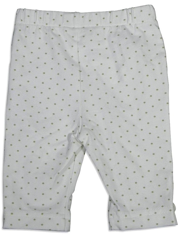 Mulberribush Infant Girls Polka Dot Elastic Waist Capri Cropped Pant Bottoms, 27010
