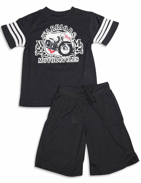 Wes and Willy - Little Boys Short Sleeve Shortie Pajamas