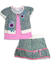 Baby Sara Infant Baby Girls Short Sleeve and Sleeveless Skirt Sets
