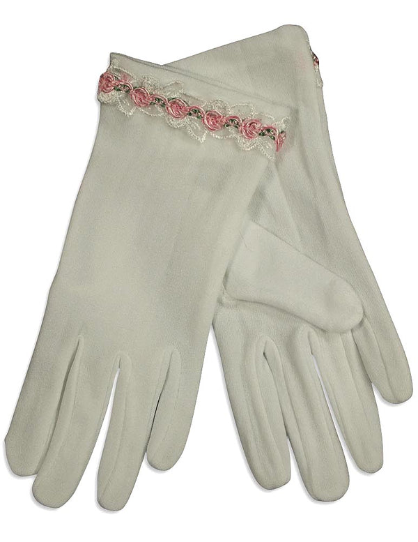 Nolan Gloves - Little Girls Ages 2-4 Rosette Dress Gloves
