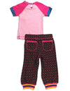 Baby Sara Infant Baby Girls Short Sleeve Embellished Pant Set