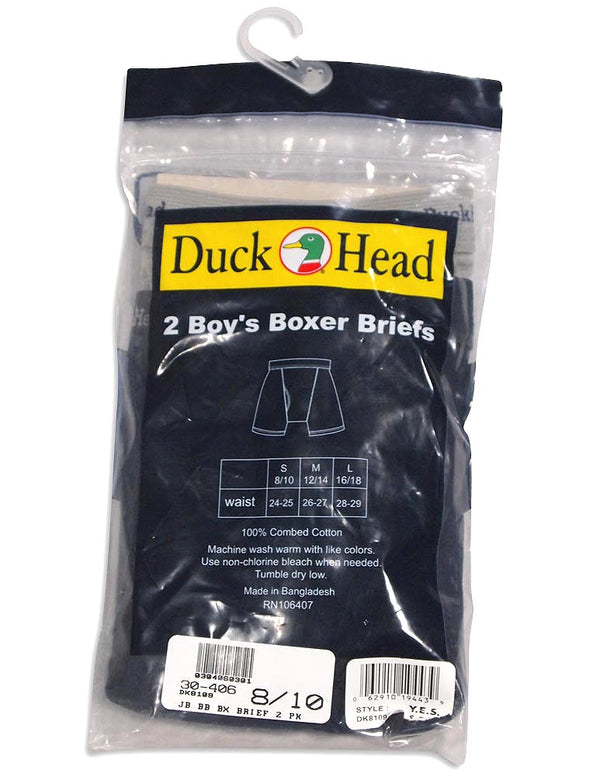 Boys Duck Head 2 Pack Cotton Boxer Briefs Multi Color Underwear