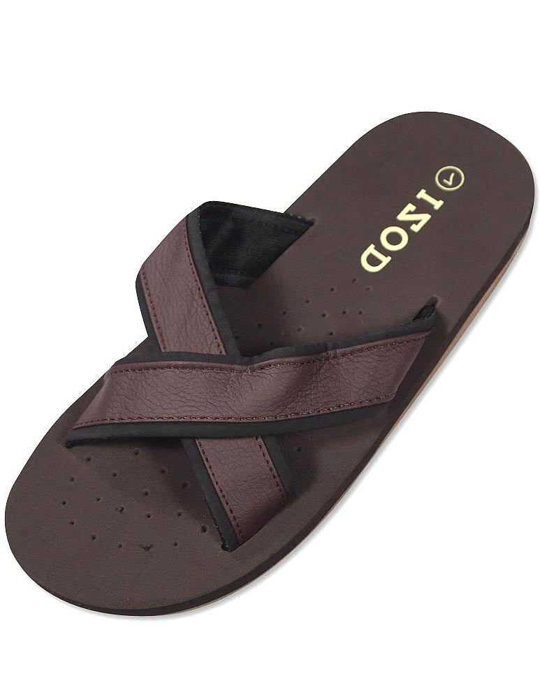 Izod Men's Criss Cross Slide Slip On Sandal for Beach Pool Everywhere
