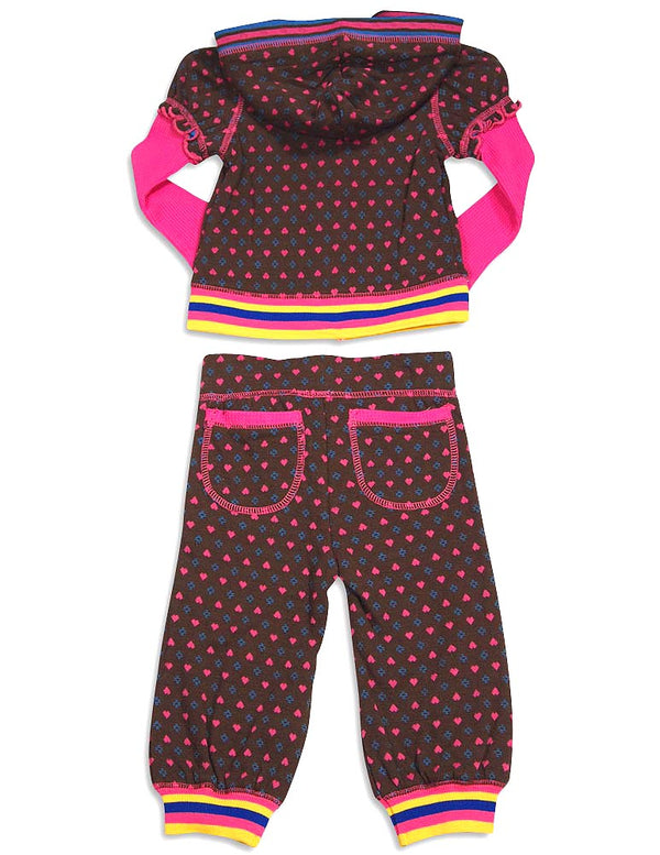 Baby Sara Toddler & Girls Long Sleeve Pant Sets - Assorted Fabrics Styles Colors